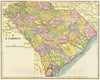 Historic Map : 1909 S. Carolina. - Vintage Wall Art