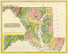 Historic Map : 1816 Maryland. - Vintage Wall Art