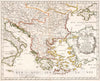 Historic Wall Map : 1655 Empire of the Turks in Europe; Ottoman Empire). - Vintage Wall Art