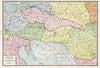 Historic Map : 1925 Austria, Hungary, and Czecho-Slovakia. - Vintage Wall Art