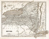 Historic Map : National Atlas - 1842 New York - Vintage Wall Art