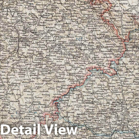 Historic Map : 1900 Bohemia, Moravia and Austrian Silesia - Vintage Wall Art