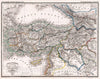 Historic Map : Turkey, Cyprus 1833 14. Aste Mineure Ancienne, l'Armenie, la Syrie, la Mesopotemie &. , Vintage Wall Art