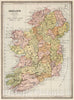 Historic Map : 1883 Ireland. v1 - Vintage Wall Art