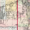 Historic Map : 1874 County map of Utah and Nevada - Vintage Wall Art