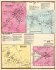 Historic Map : Katonah (N.Y.), New York, 1868 Mt. Kisco, Katonah, Whitlock Ville, Bedford, Bedford Sta. , Vintage Wall Art