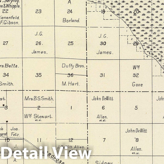 Historic Map : 1891 R.15-16E T.15-16S. - Vintage Wall Art