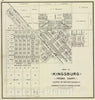 Historic Map : 1891 Kingsburg, Calif. - Vintage Wall Art