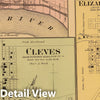Historic Map : 1869 Cleves, North Bend. - Vintage Wall Art
