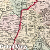 Historic Map : 1874 New Hampshire and Vermont : Vintage Wall Art