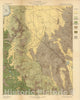 Historic Map : Geologic Atlas - 1889 Plate LXXXIX. Markleeville Quadrangle, California. Land Classification and Density of Standing Timber. - Vintage Wall Art