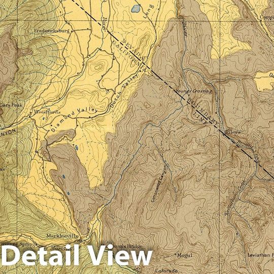 Historic Map : Geologic Atlas - 1889 Plate LXXXIX. Markleeville Quadrangle, California. Land Classification and Density of Standing Timber. - Vintage Wall Art