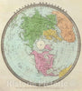 Historic Map : 1835 Northern Hemisphere. - Vintage Wall Art