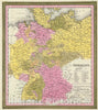 Historic Map : 1846 Germany. - Vintage Wall Art