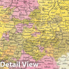 Historic Map : 1846 Germany. - Vintage Wall Art