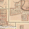 Historic Map : 1875 Plans of Monticello, Manchester, Missouri Valley, Mount Ayr and Anamosa. - Vintage Wall Art