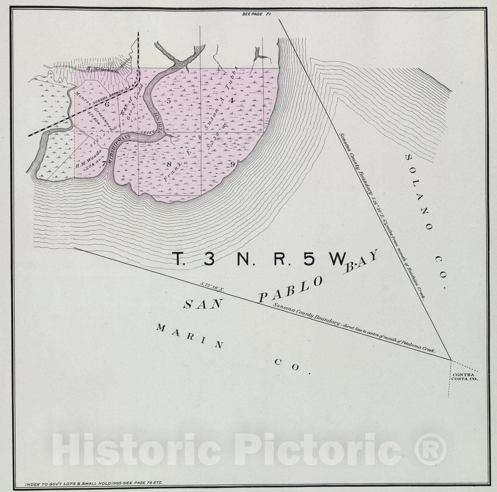 Historic Map : 1898 3 N, 5 W. - Vintage Wall Art