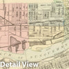 Historic Map : 1884 Harrisburg, Williamsport, Erie, Scranton. - Vintage Wall Art
