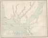 Historic Map : 1904 Sheet No. 1. (Dixon Entrance, Chatham Sound). - Vintage Wall Art
