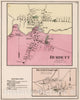 Historic Map : 1874 Burdett. Bennettsburg, New York. - Vintage Wall Art