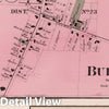 Historic Map : 1874 Burdett. Bennettsburg, New York. - Vintage Wall Art