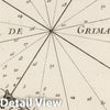 Historic Map : France , Saint-Tropez France, Provence 1764 Plan de St Torpez et entree du golfe de Grimaud. , Vintage Wall Art