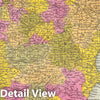 Historic Map : 1846 Spain and Portugal. - Vintage Wall Art