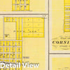 Historic Wall Map : 1875 Plans of Red Oak Junction, Prescott, Walnut, Corning, Corydon and Avoca, Iowa. - Vintage Wall Art