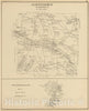 Historic Map : 1892 Goffstown, Hillsborough Co. - Vintage Wall Art