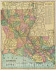 Historic Map : 1909 Louisiana : Vintage Wall Art