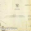Historic Map : Santa Cruz (Calif), California, San Simeon Bay (Calif) 1852 Santa Cruz, San Simeon, Coxo, San Luis Obispo. , Vintage Wall Art