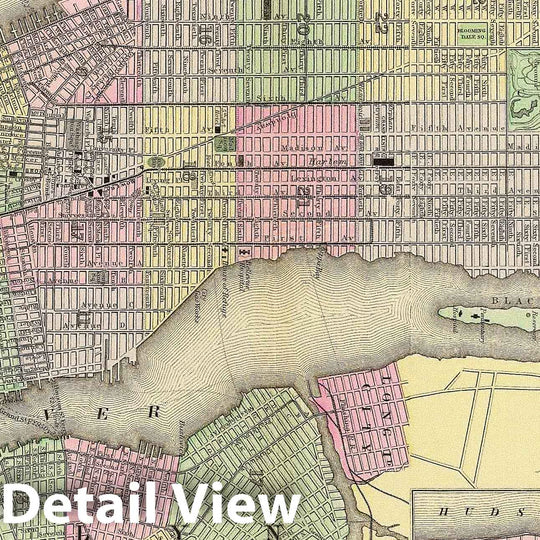 Historic Map : 1890 New York, Brooklyn. - Vintage Wall Art