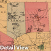 Historic Map : 1868 Outline Map of Fulton County, New York. - Vintage Wall Art