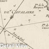 Historic Map : France , Cavalaire France, Provence 1764 Plan de la rade de Cavalaire. , Vintage Wall Art