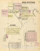Historic Map : 1885 Blue Springs. - Vintage Wall Art