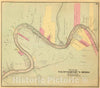 Historic Wall Map : 1865 Allegheny R. bends. - Vintage Wall Art