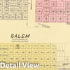 Historic Map : 1885 Salem. - Vintage Wall Art
