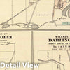 Historic Map : 1878 Villages of Platteville, Boscobel and Darlington. - Vintage Wall Art