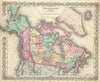 Historic Map : 1856 British, Russian & Danish Possessions In North America. - Vintage Wall Art