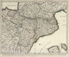 Historic Map : 1707 L'Espagne (southeastern sheet). - Vintage Wall Art