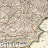 Historic Wall Map : Spain, Iberian Peninsula 1708 L'Espagne. , Vintage Wall Art
