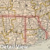 Historic Map : 1883 Massachusetts, Rhode Island and Connecticut : Vintage Wall Art