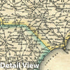 Historic Map : National Atlas - 1828 North and South Carolina - Vintage Wall Art