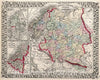 Historic Map : 1874 Russia in Europe, Sweden and Norway : Vintage Wall Art