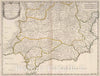 Historic Map : 1703 Estates of the Crown of Castile, Spain. - Vintage Wall Art