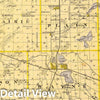 Historic Map : 1876 Map of Kosciusko County. - Vintage Wall Art