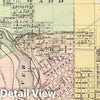 Historic Map : 1878 Maps of Stevens Point, Elroy and Wonewoc. - Vintage Wall Art