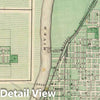 Historic Map : 1876 Plan of La Fayette (with) Battle Ground City, Village of Dayton. - Vintage Wall Art