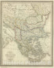 Historic Map : Greece; Turkey, 1826 Composite: Carte de la Turque d'Europe et de la Grece. , Vintage Wall Art