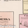 Historic Map : 1874 Odessa. Beaver Dams. Catherine. Cayutavillle, New York. - Vintage Wall Art